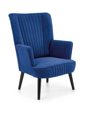 Кресло Delgado Velvet Темно-синий HALMAR opt_7131 фото