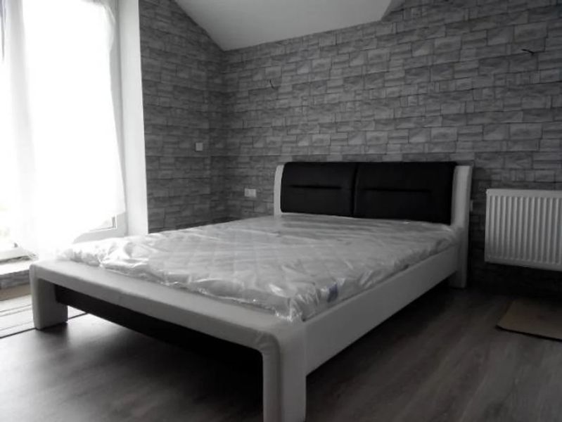 Кровать Cassandra Белый / Черный 120х200 см HALMAR opt_3717 фото