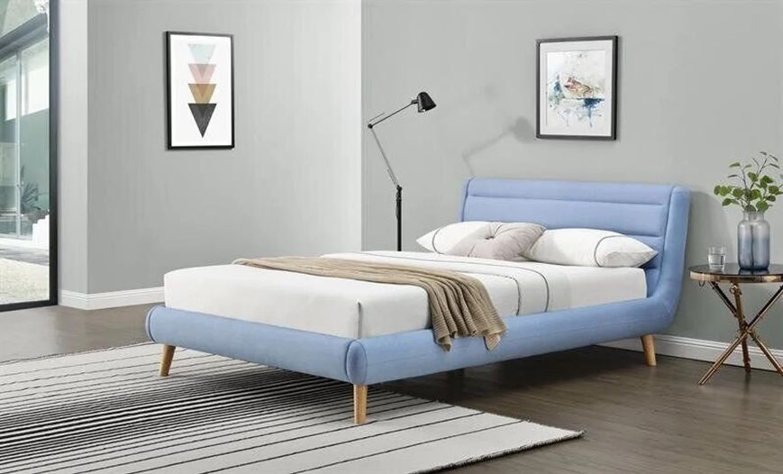 Кровать Elanda Голубой 160х200 см HALMAR opt_3828 фото