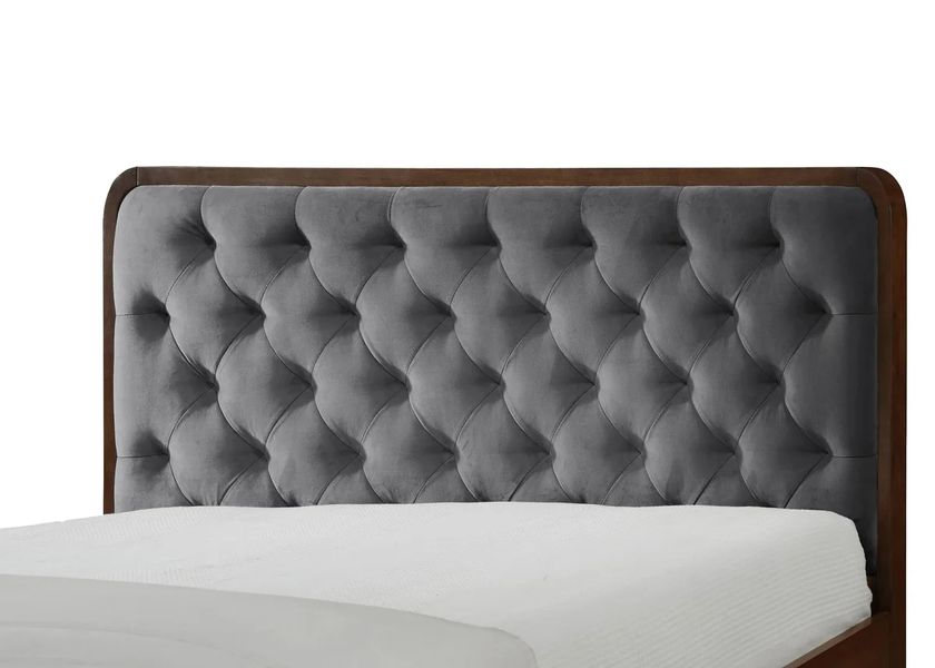 Кровать Cassidy Серый 160х200 см HALMAR opt_3848 фото