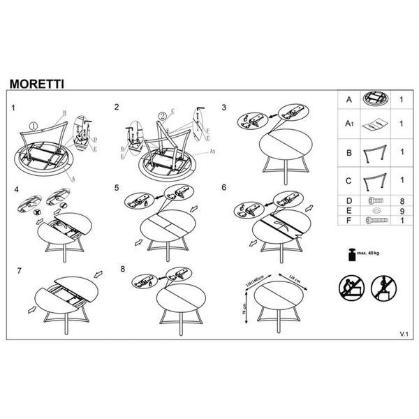 Стіл Moretti Дуб 118(148)х118 см HALMAR opt_3134 фото