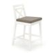 Барний стілець Borys Low Білий HALMAR opt_4631 фото 1