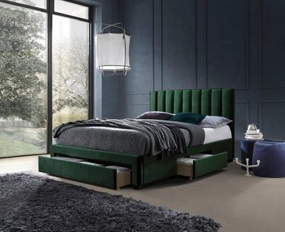 Ліжко Grace Зелений 160х200 см HALMAR opt_3755 фото