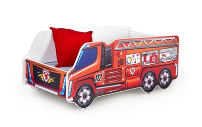 Ліжко дитяче Fire Truck Червоний 74х148 см HALMAR opt_942694 фото