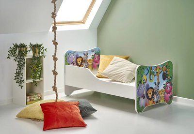 Кровать детская Happy Jungle Разноцветный 76х145 см HALMAR opt_4469 фото