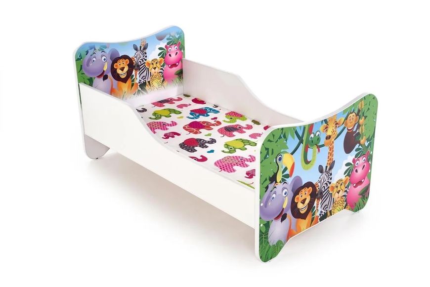 Ліжко дитяче Happy Jungle Різнокольоровий 76х145 см HALMAR opt_4469 фото