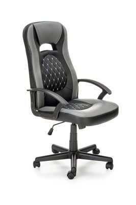 Комп'ютерне крісло CASTANO Чорно-Сіре HALMAR opt_7205 фото