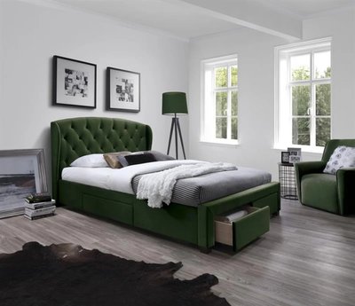 Ліжко Sabrina Зелений 160х200 см HALMAR opt_3822 фото